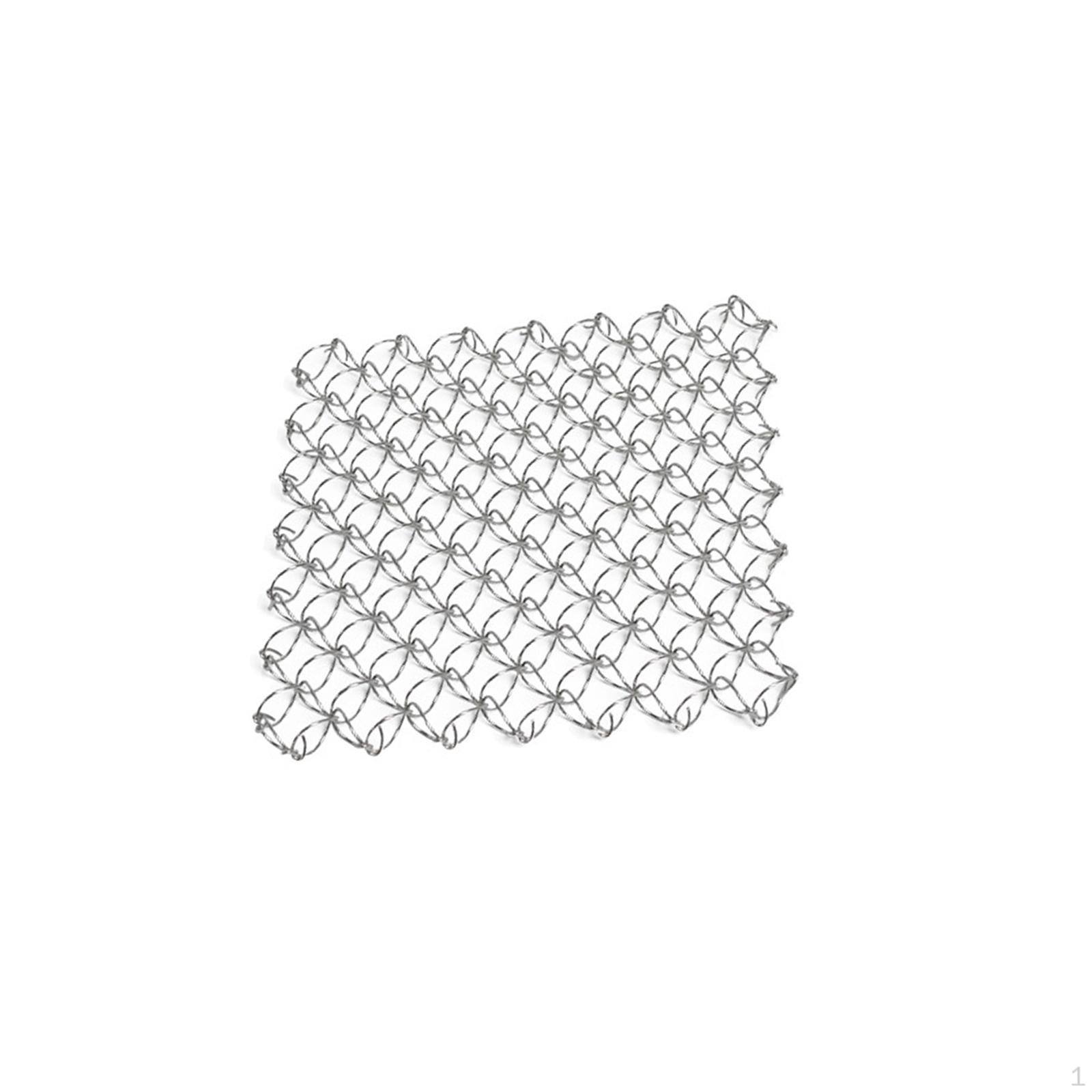 

Spring Net Coaster Cup Pad Outdoor Insulation Mat for Cabinet Countertop серебряный