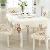 Retro Flower Tablecloth Butterfly Morning Glory Washable Thicken Cotton Rectangular Round Table Cloth Manteles