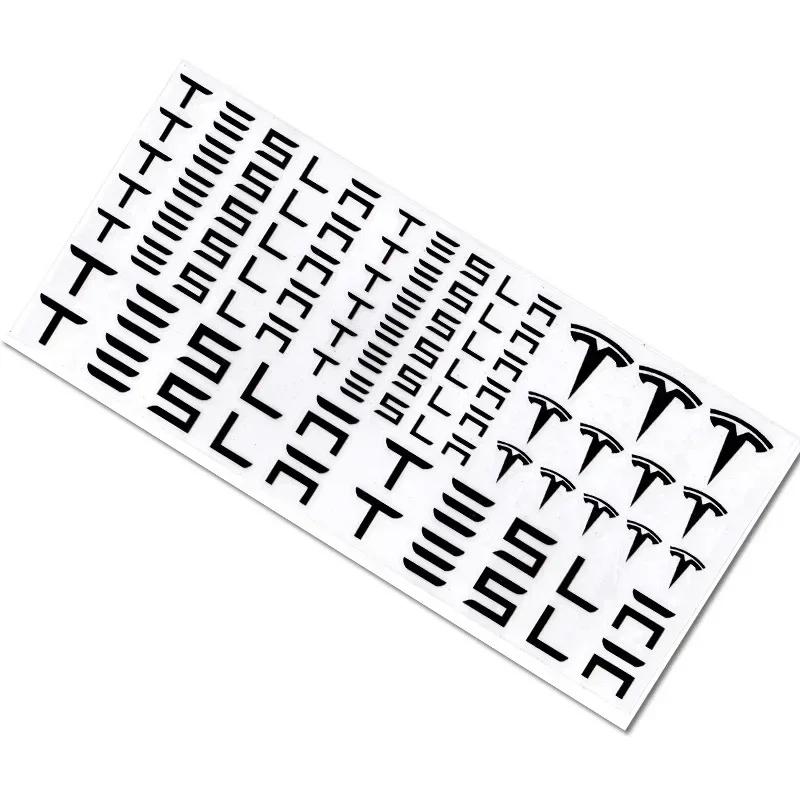 Car Sticker Tesla Car Brake Caliper Handle Sticker for Tesla Model X S Y 3 P75D P85D P90D P100D Roadster Films Side Fender Windo