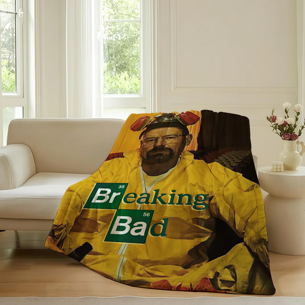 Crime TV series B breaking B bad Blanket For Sofa Office Bed Plane Travel Sleep Read Relax Camping Soft And Warm