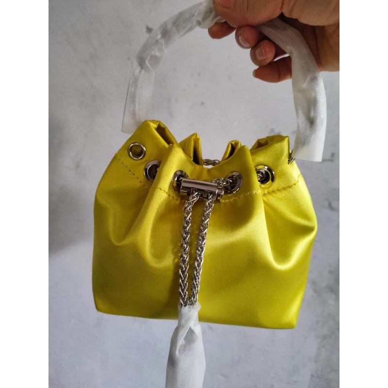 Women Bag High Quality Silk Bucket Bags Diamonds Female Personalized Shoulder Tassels Chains Handbags For Women Crossbady Bag