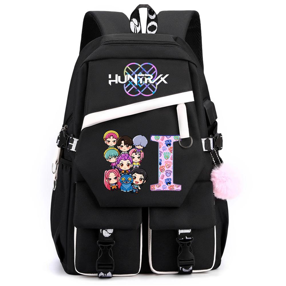 26 Liter Angielski K-pop Demon Hunters Nadrukowany Plecak o Dużej Pojemności dla Nastolatka Ucznia Dziewczyny Chłopca Torba Szkolna Torba na Książki Kobiety Wodoodporna Torba Podróżna