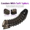 Adult Porn Big Sleeve Dildo Penis Vibration Condom Enlargement Reusable Penis Condom Vibrator Penis Sex Toy Men Couple
