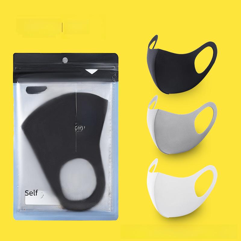 Unisex Celebrity Summer Fashion Masks: 3D Black Knit, Dust-Proof, Breathable, Cotton and Ice Silk, Sun-Blocking, Washable.