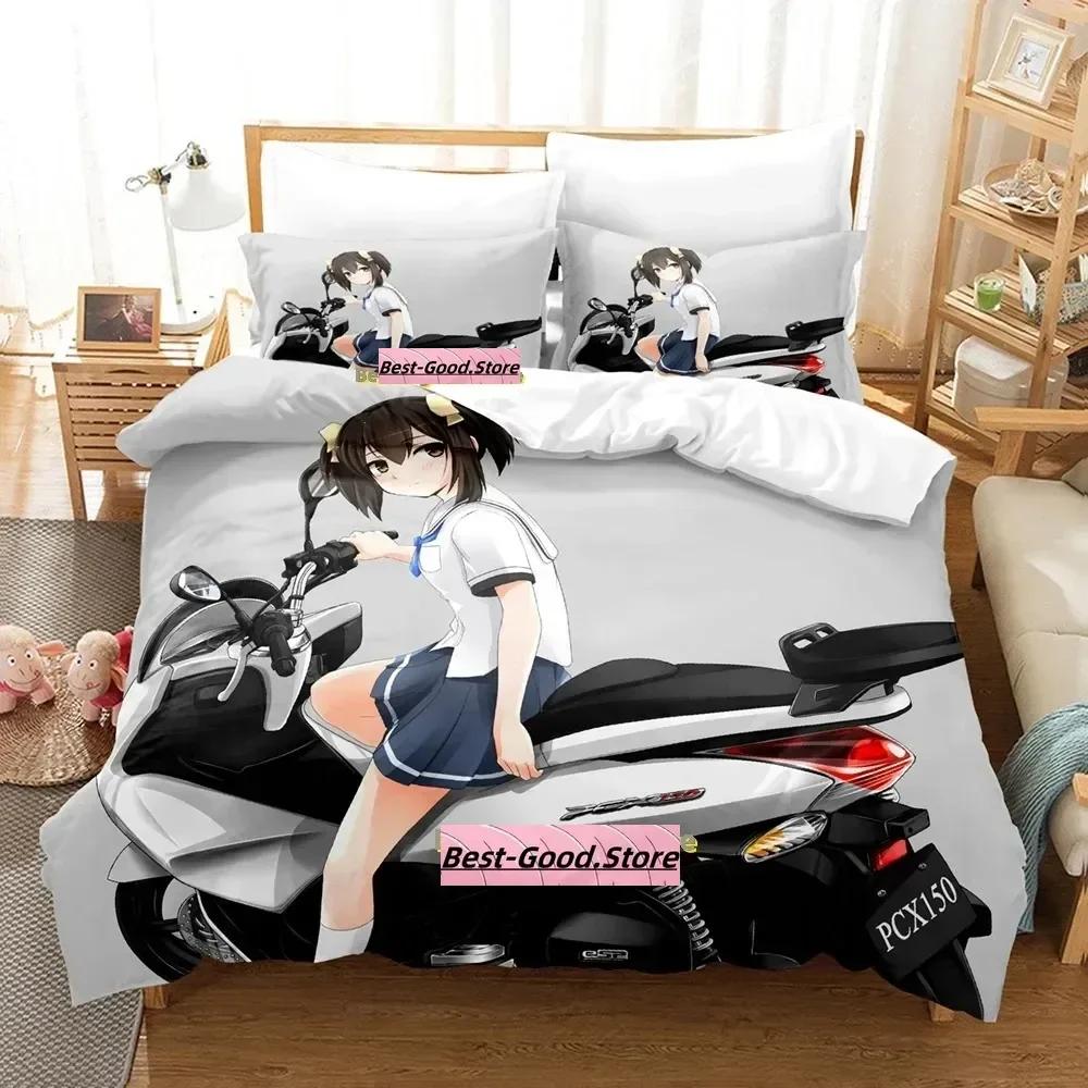 Bakuon!! Bedding Set Single Twin Full Queen King Size Bed Set Adult Kid Bedroom Duvetcover Sets 3D Print Anime Bed Sheet Set