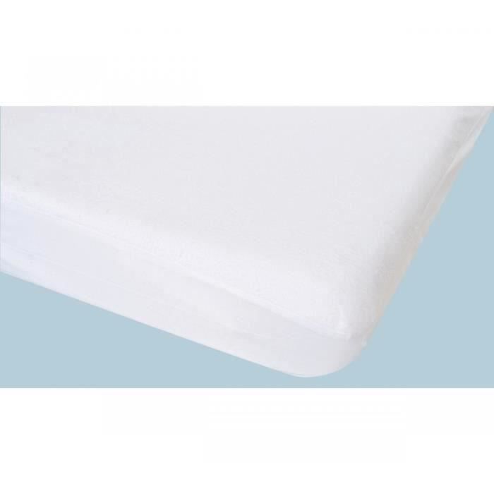 Alèse forme housse imperméable TOISON D'OR - Alouette - 80 x 200 cm - Coton molleton imperméable