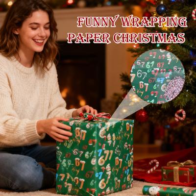 67 Patterns Christmas Wrapping Paper Roll, Wide Festive Gift Wrap for Holiday Presents, Kids Birthday, Wedding, Party, Office