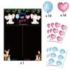 Boy or Girl Gender Reveal Voting Game Poster Board with Stickers Baby Gender Reveal Party Decoration Baby Shower Supplies