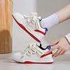 Campus style thin breathable little white shoes women's spring and summer new versatile flat-bottomed casual student leather board shoes