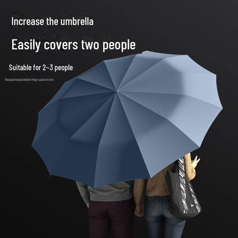 Parapluie pliant automatique pour femme avec protection UV et logo