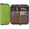 LIHIT LAB Flaches Stifteetui Hellgrün A7652-6 - Kompakter, stilvoller Schreibwaren-Organizer
