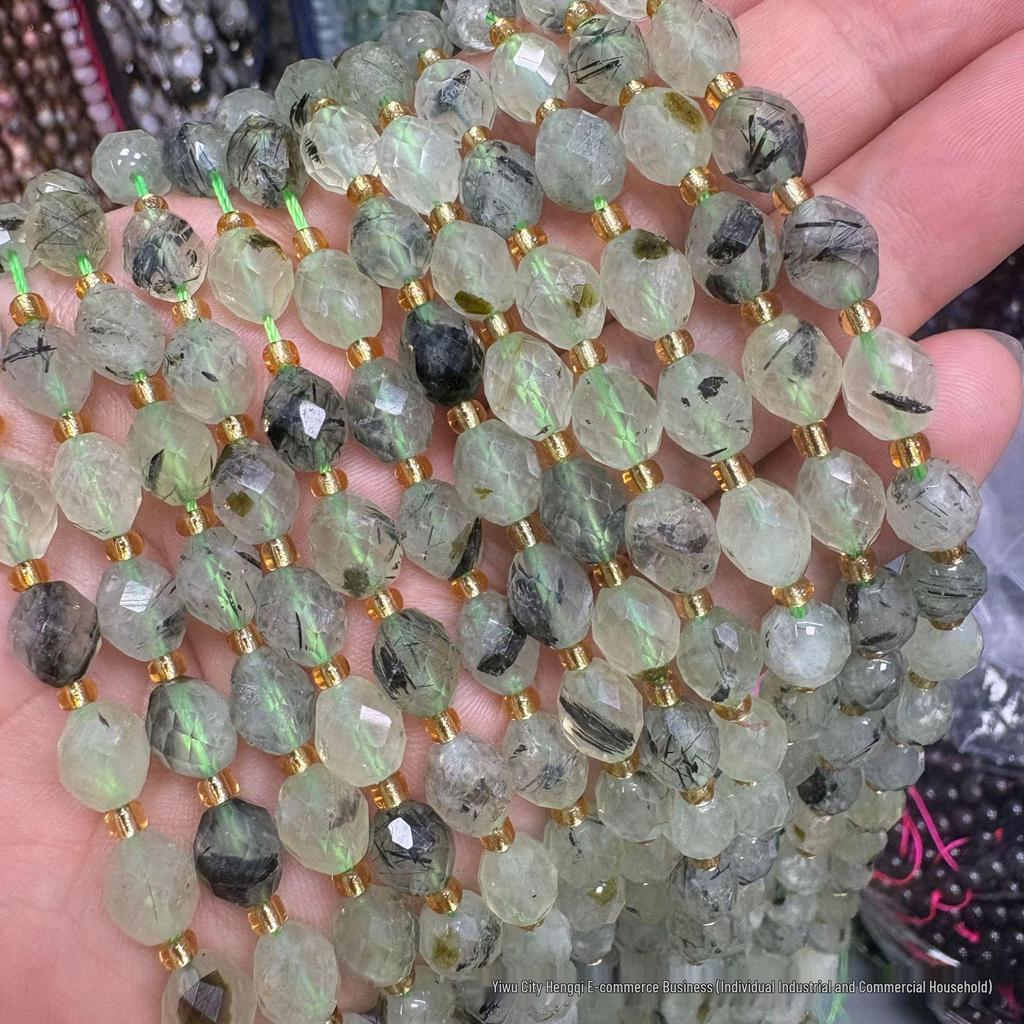 6x8mm Faceted Oval Natural Stone and Crystal Beads for DIY Jewelry