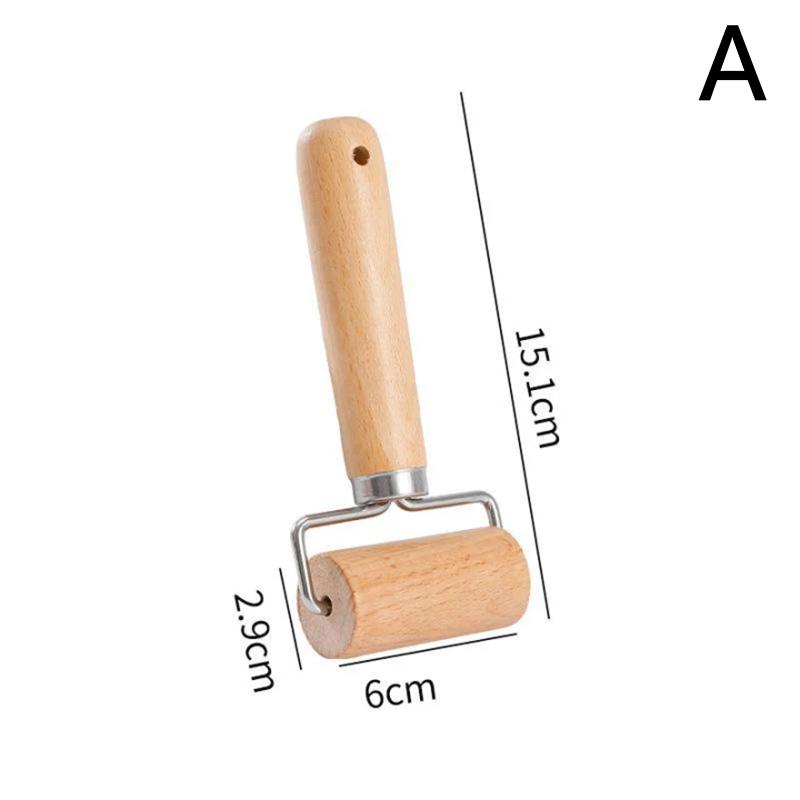 

1 шт. Маленькая скалка Т-образной формы, деревянный ручной ролик для теста, прочный ролик для пиццы, кухонная утварь для выпечки, орехов, крекеров