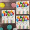 20pcs/Pac 33*33cm 2-Ply Disposable Party Napkin Birthday Pattern