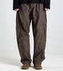 Beoteunseoul Utility Curved Cotton Banding Pants (Dark Brown)