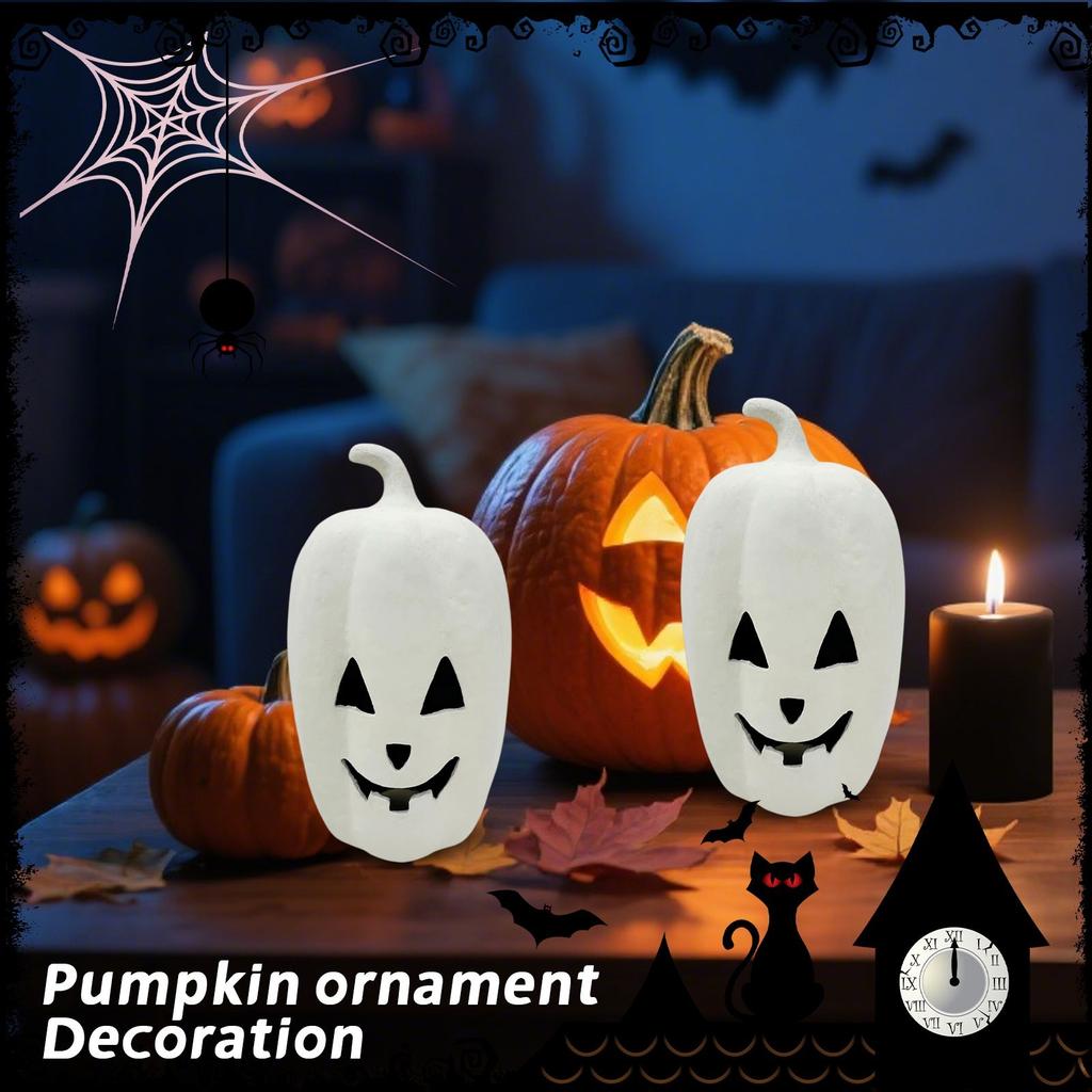Fall Decor - Halloween Decorations - Pumpkin Outdoor Indoor - Cute Halloween Table Festival Decoration For Home Porch Front Door Mantel