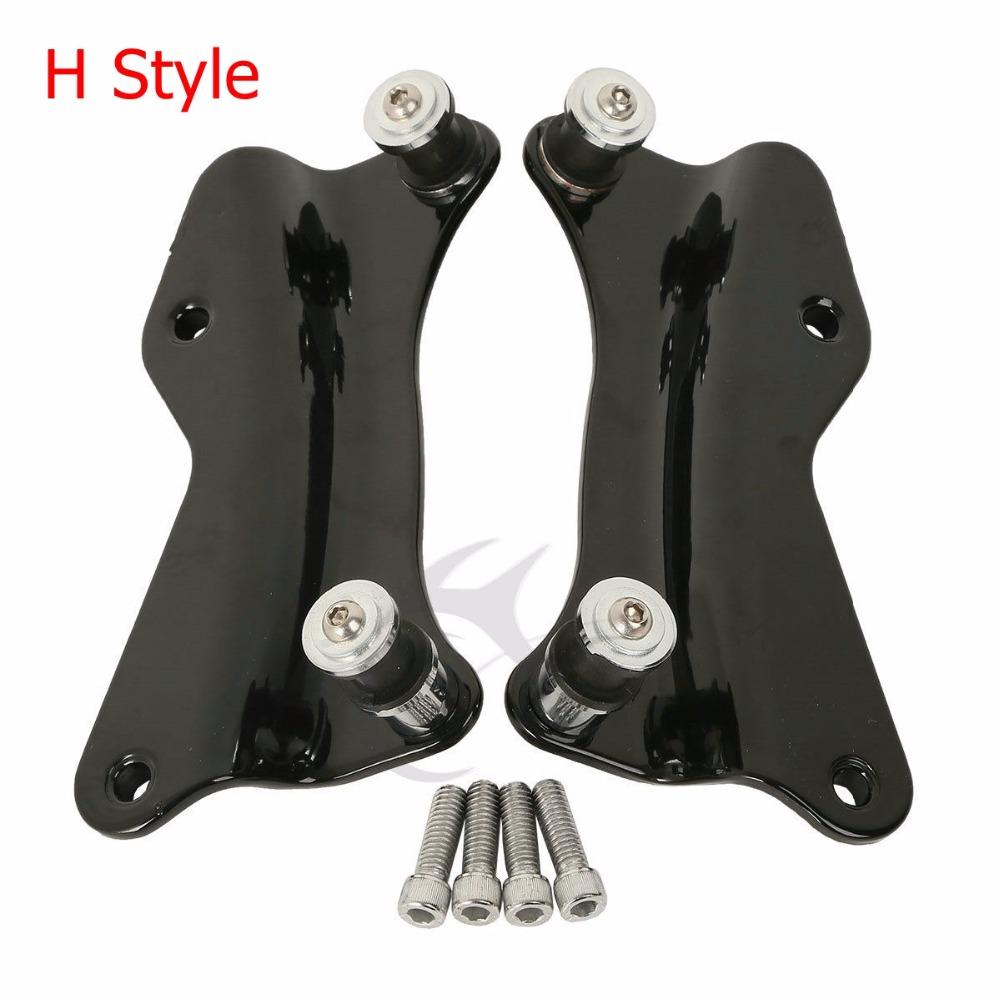 Motorcycle Detachable Backrest Sissy Bar Luggage Rack For Harley Road King Street Glide Electra Glide Standard CVO 2014-2024