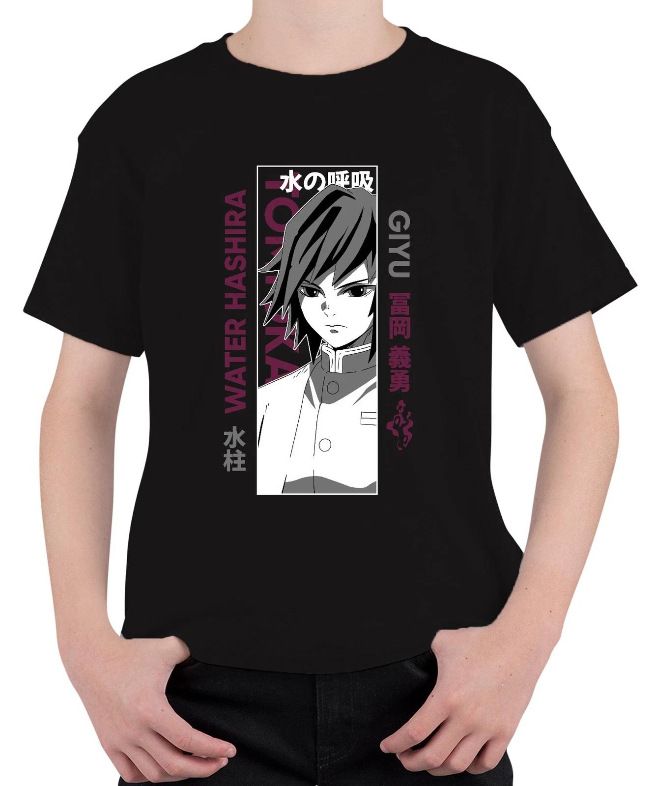 Demon Slayer Giyu Tomioka Water Hashira Anime Geschenk Manga Unisex Kinder T-Shi XXXXL