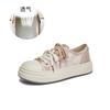 Little White Shoes Women's 2025 Spring New Thick-soled Breathable Board Shoes Women's Versatile Shoes Children's Casual Lace-up Women's Shoes