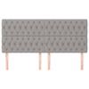Tête de lit - Maison Exclusive - Gris clair - 200 x 7 x 118/128 cm - Hauteur réglable