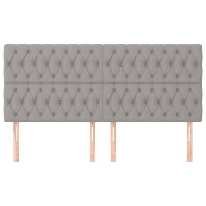 Tête de lit - Maison Exclusive - Gris clair - 200 x 7 x 118/128 cm - Hauteur réglable