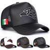 Men Mexican Flag Eagle Embroidered Baseball Cap Mesh Hat Outdoor Adjustable Sunscreen Leisure Hat Spring Autumn Travel Tourism Beach Vacation
