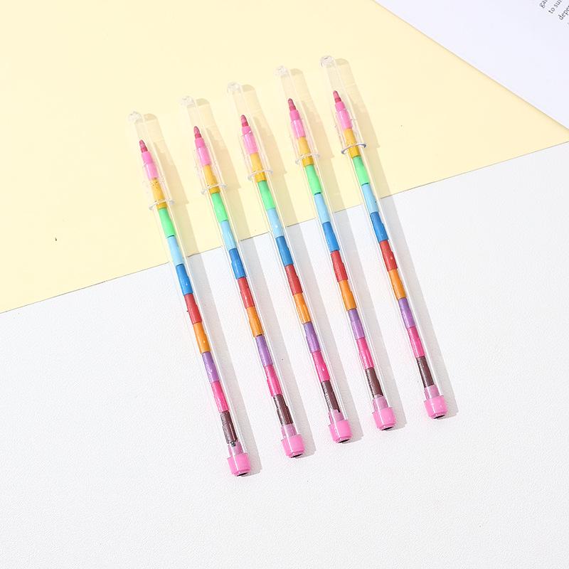 

Creative Building Blocks 11-Color Round Crayons: Oil Pastels for Students