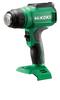 HiKOKI 18V Cordless Heat Gun Temperature Controllable 2 Levels of Air Volume Switchable LCD Display 3 Types of Nozzles Included Batteries and Charger