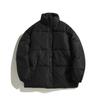 Men's and Women's Padded Jackets Stand-up Collar Solid Color Bread Jackets Trendy Men's Padded Jackets Can Be Printed