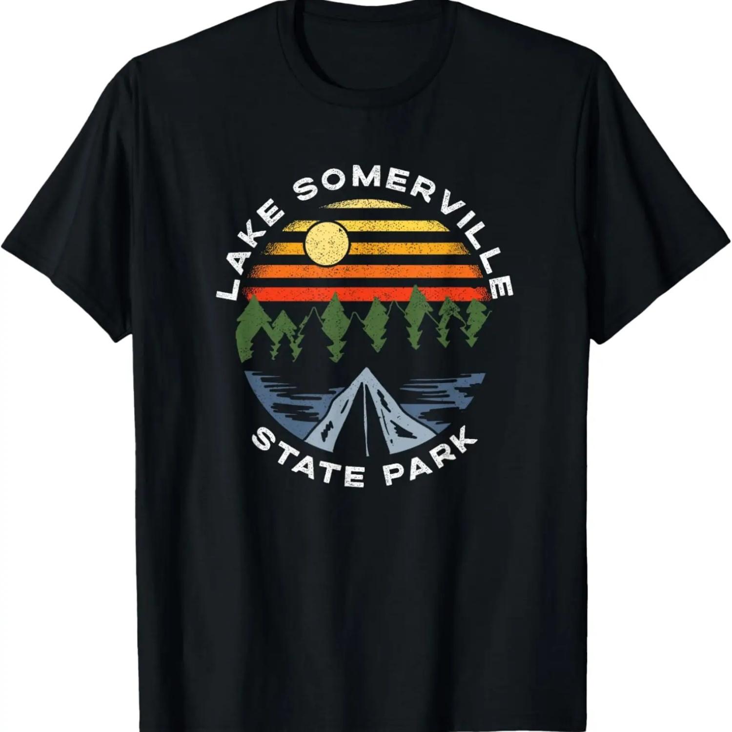 Lake Somerville State Park Texas Camping Vacation Souvenir T-Shirt S