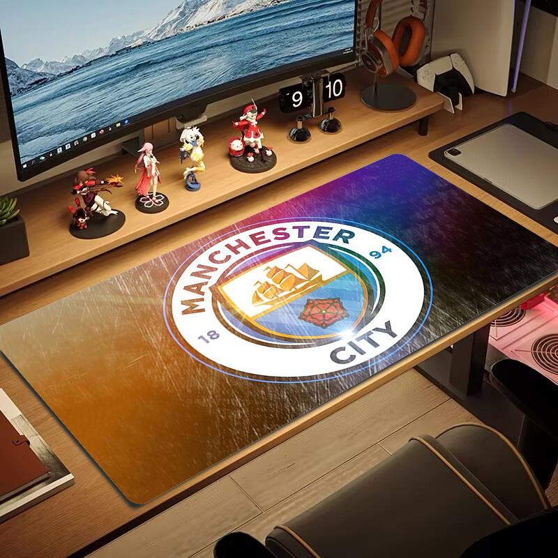 Manchester City Football Club2 Print Cushion Non-slip Laptop Tablet Big Mousepad XXL Mat Mini PC Playmat With Lock edge