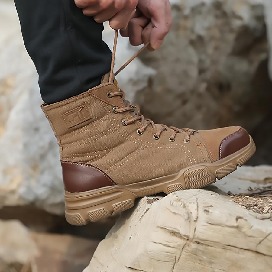 Men Steel Toe Work Boots Anti Smash Anti Piercing Safety Shoes Non-slip Indestructible Shoes Male Female Construction Work Shoes