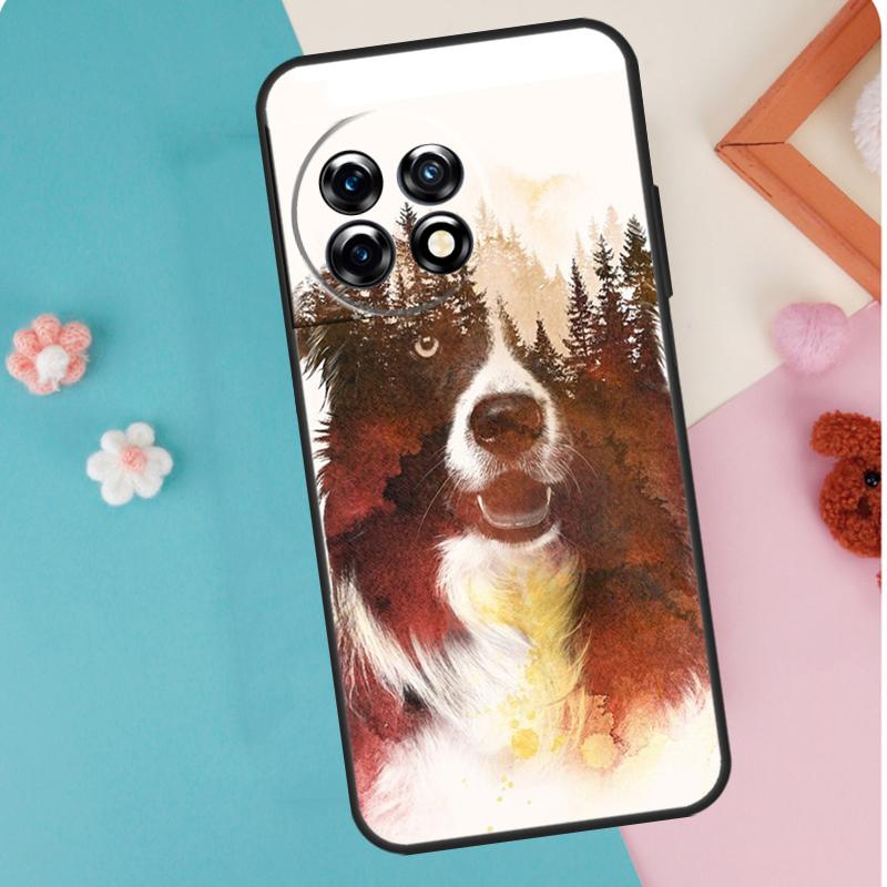 Border Collie Dog For OnePlus Nord 5 CE 2 3 4 Lite N20 N30 Case For OnePlus 15 13 12 11 10 13T 10T 12R 13R 15R