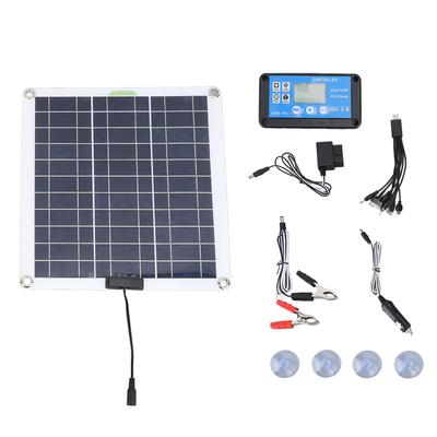 Kit Pannello Solare 200W Pannello Solare in Silicio Monocristallino Caricatore OBD Controller Blu con 10 in 1