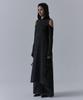 Teulimingbeodeu Hooded Cold-Shoulder One-Piece [ Charcoal ]