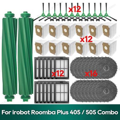 Irobot Roomba Plus 405 / 505 Combo Yedek Parça Aksesuarları Paspas Bezi Toz Torbası için Uyumlu