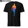 Abstract Colorful Silhouette Runner Short-Sleeve Unisex T-Shirt Sprinter Design