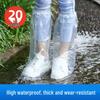 Waterproof Non-Slip Transparent Rain Shoe Covers - Durable, Thickened, High-Top Overshoes