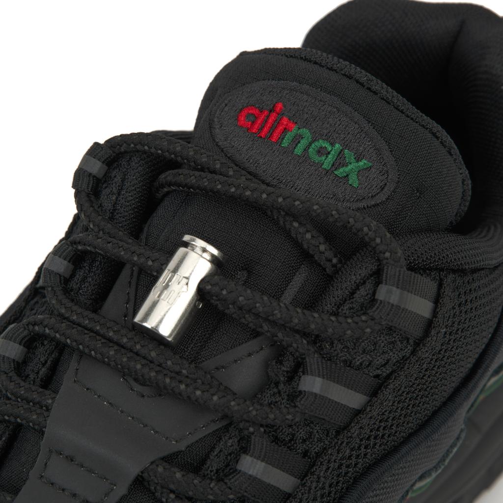 נעלי סניקרס יוניסקס שחורות Undefeated x Nike Air Max 95 כסף-מטאלי ירוק-ערוץ אדום-ספורט IB4453-001