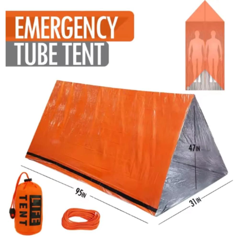 2 Person Emergency Tube Tent Casa De Camping Travel Pergola Family Campaign House Tourist Tents Cool Gear Equipment Coat