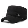Wool Blend Warm Cotton Hat - Mid-aged & Elderly Cycling & Walking Cold Weather Ear Protection Flat Top Hat - Men's Outdoor Hat