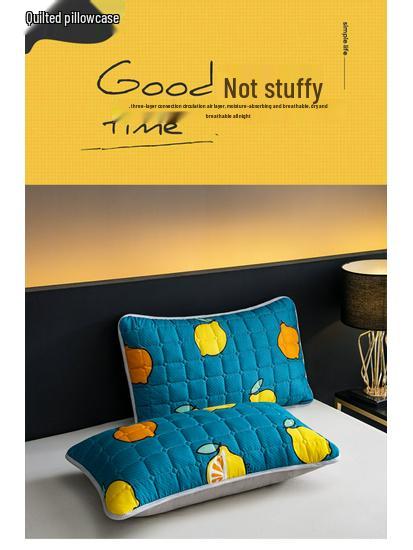 Set of 2 Waterproof Pure Cotton Anti-Mite Pillowcases