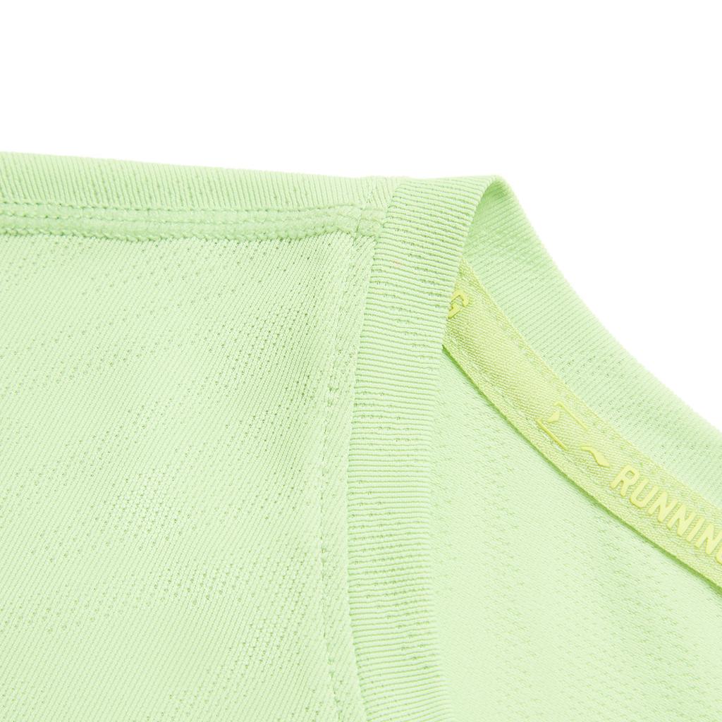 Li-Ning Breathable Round Neck Pullover Sports Short Sleeve T-Shirt Women Tops Laurel-Green ATSU060-6