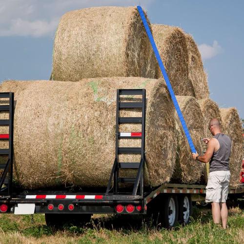 mopam Ratchet Lashing Belts, Set of 4, 9m Long, 50mm Wide, 5000kg Load Capacity, High-Strength Aluminum Alloy Hooks, for Earthquake Securing, Moving,