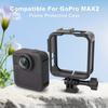 For GoPro Max 2 Protective Frame Case Portable Plastic Case Housing Cage Case with Cold Shoe Mount Action Camera Accessories