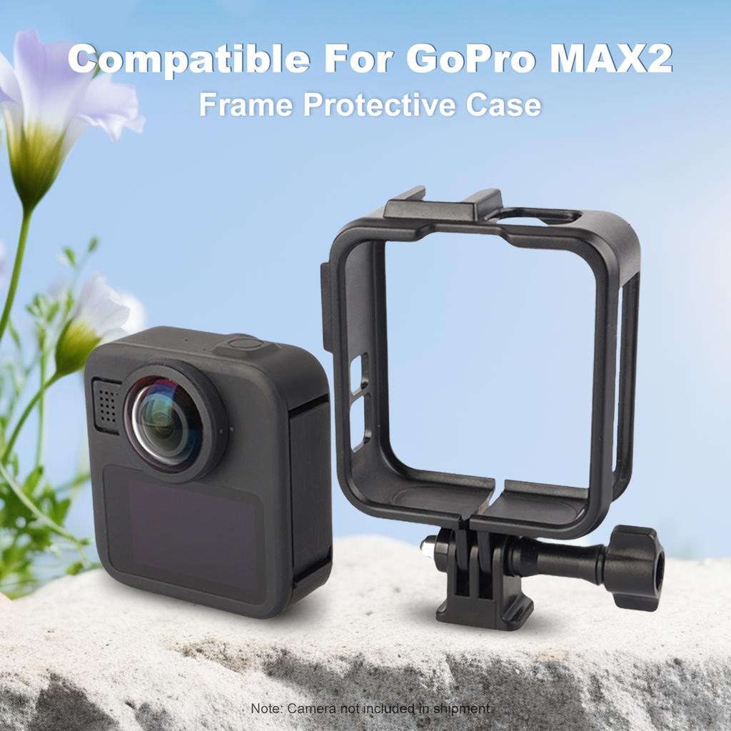 Carcasă Cadru Protector pentru GoPro Max 2 Carcasă Portabilă din Plastic Cușcă Carcasă cu Montură Shoe Rece Accesorii Cameră de Acțiune