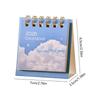 HX6F 2026 Desk Calendar Twin-Coil Binding 19 Month Paper Calendar 06/2026 to 12/2026