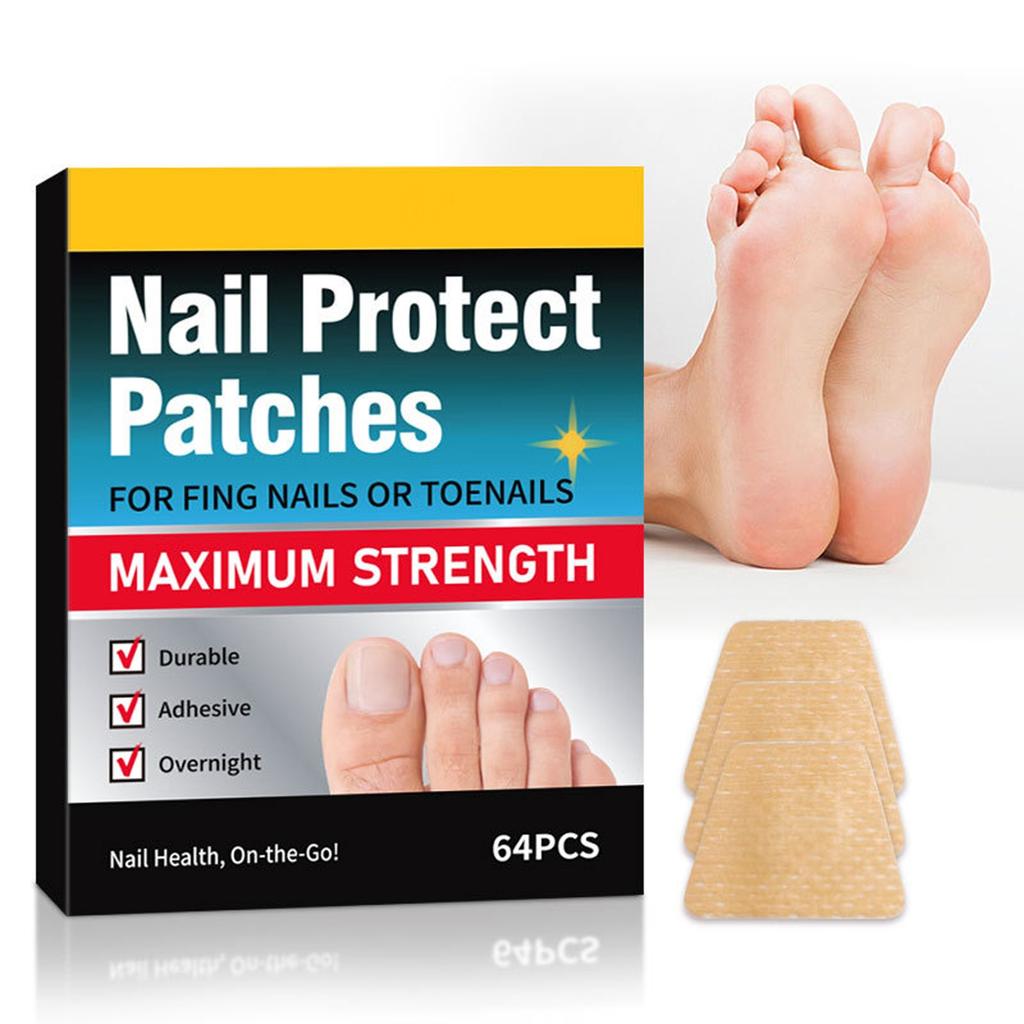 Nail Care Stickers, Onychomycosis Nail Stickers, Toenail Stickers, Skin Tone Stickers, Ingrown Nails, Thickening Toe Stickers(64pc)