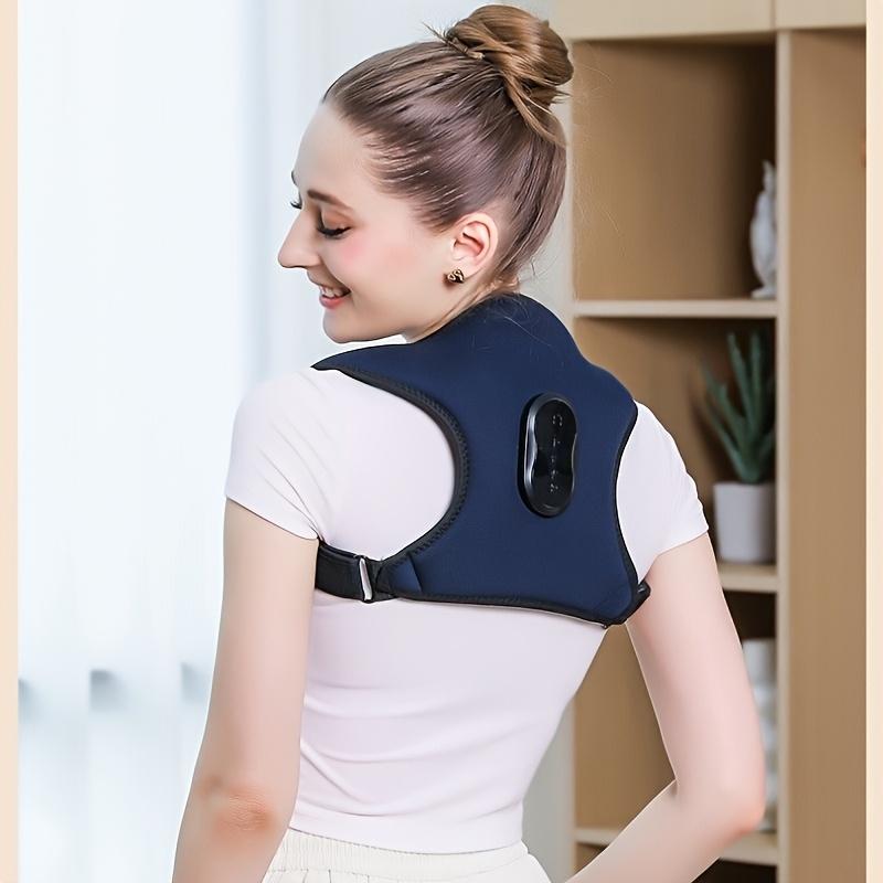 1Pc Multifunctional back and shoulder massager with vibration and heating - suitable for men and women,  suitable for home or office use