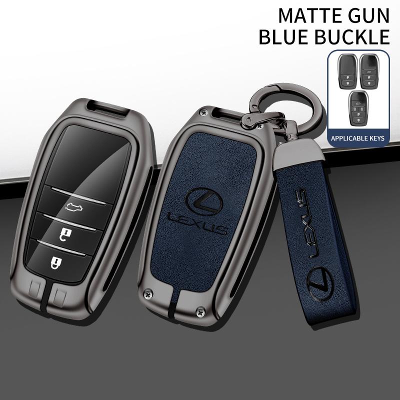 

2/3/5 Buttons Zinc Alloy Leather Car Key Case Fob Cover Holder Keychain For Lexus LM300H LM Keyless Protection Shell Accessories
